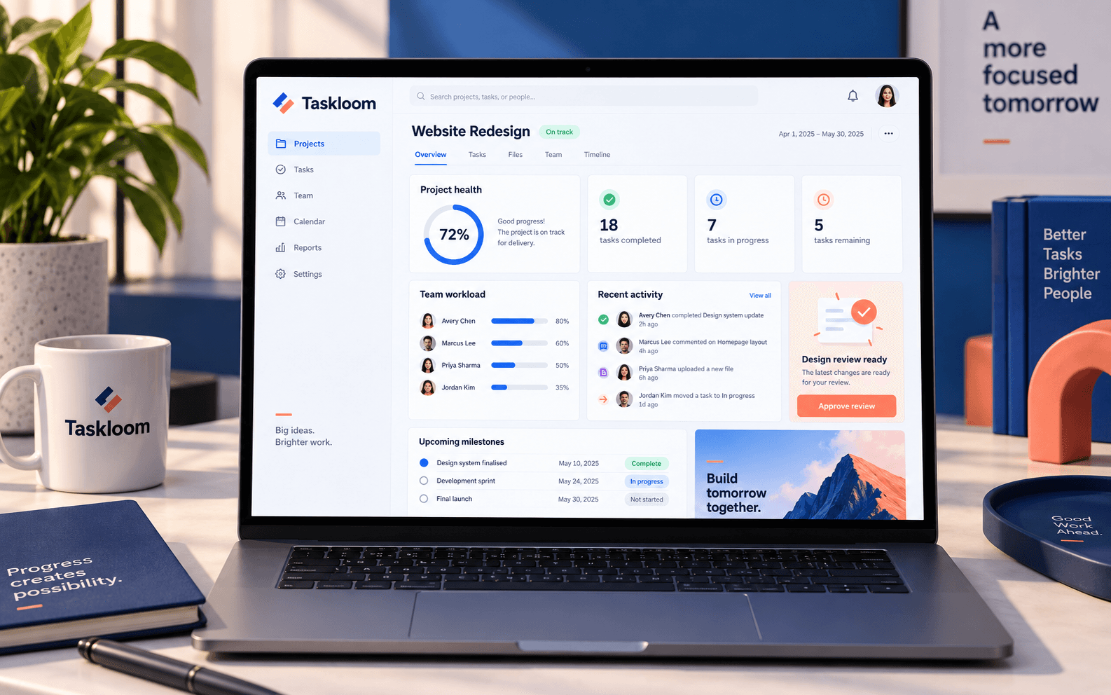 Taskloom screenshot